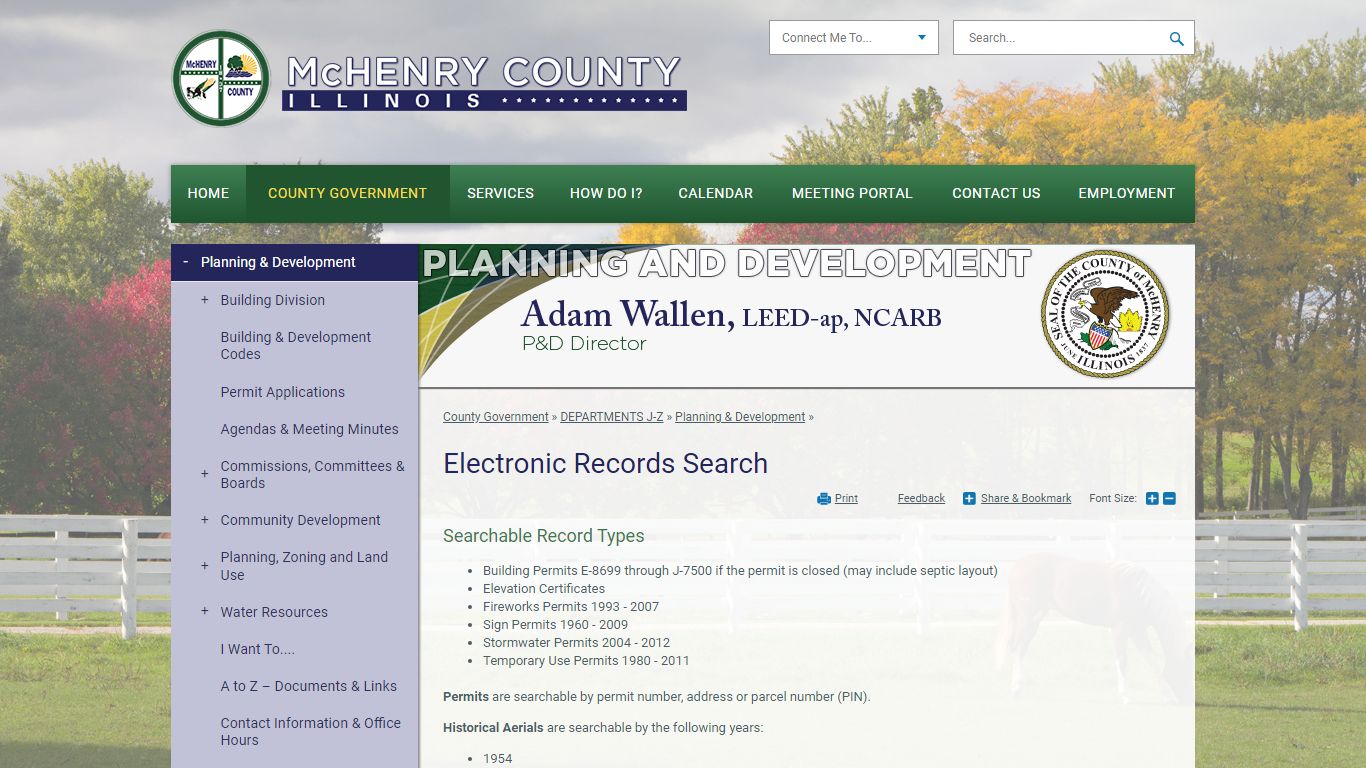 Electronic Records Search | McHenry County, IL